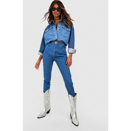 Jeans Basics a vita alta Skinny Fit stile Disco - boohoo - Modalova