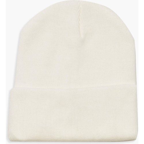 Gorro Básico De Punto, Blanco - boohoo - Modalova