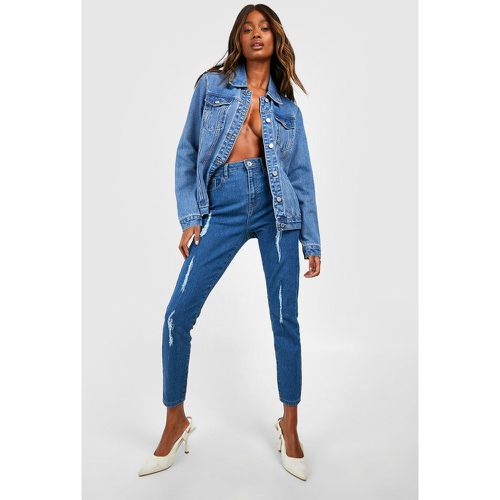 Jeans Mom Basics a vita alta - boohoo - Modalova