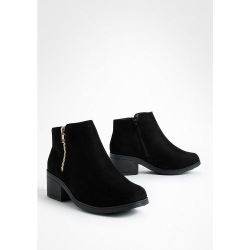 Botas Chelsea De Holgura Ancha Con Cremallera Lateral - boohoo - Modalova