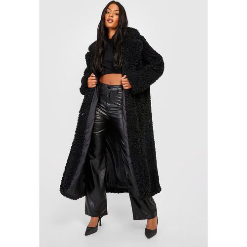 Abrigo Tall Oversize De Pelo Sintético - boohoo - Modalova