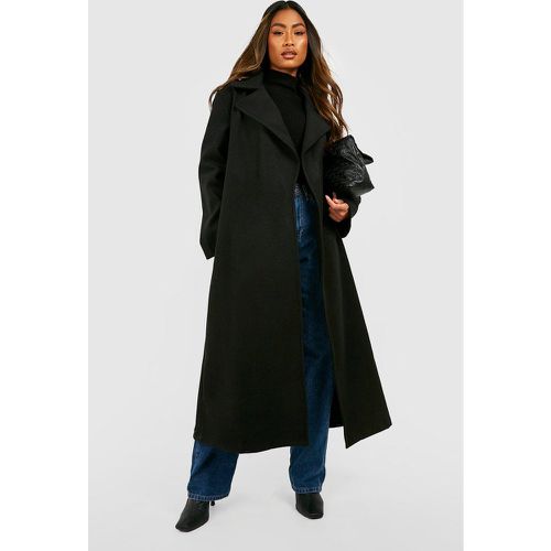 Cappotto maxi oversize effetto lana - boohoo - Modalova