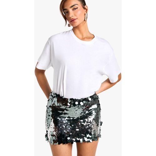 Minigonna con paillettes multiple - boohoo - Modalova