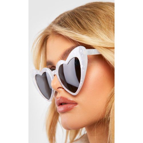 Gafas De Sol Efecto Mármol Con Corazón - boohoo - Modalova