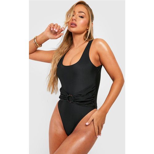 Costume intero contenitivo con scollo rotondo e anello - boohoo - Modalova