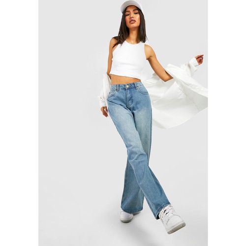 Jeans extra comodi a vita media in lavaggio vintage - boohoo - Modalova