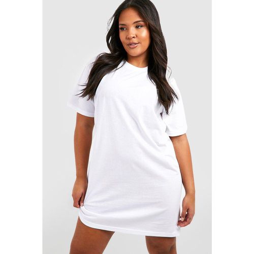 Vestido Camiseta Plus De Algodón Y Manga Corta - boohoo - Modalova