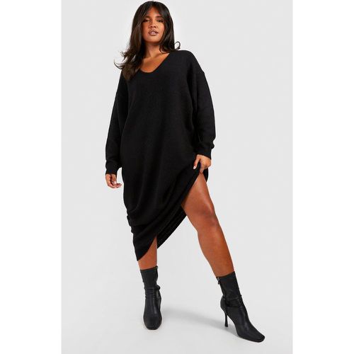 Vestito maxi Plus Size in maglia morbida extra comodo - boohoo - Modalova