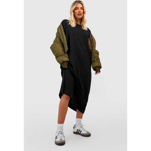 Vestito T-shirt longuette super oversize - boohoo - Modalova