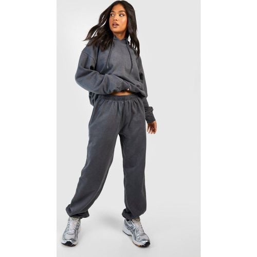 Tuta sportiva Petite in lavaggio acido - Felpa con cappuccio & joggers - boohoo - Modalova