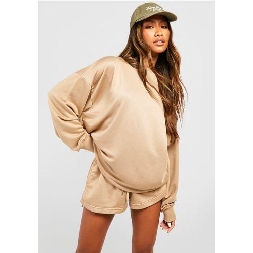 Felpa oversize super morbida in French Terry - boohoo - Modalova