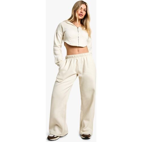 Chándal De Pantalón Recto Y Sudadera Con Capucha Estilo Corsé Y Cremallera - boohoo - Modalova