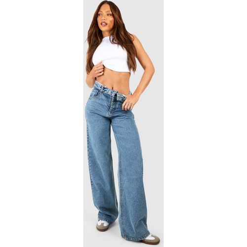 Jeans Tall Basics extra comodi a gamba ampia - boohoo - Modalova