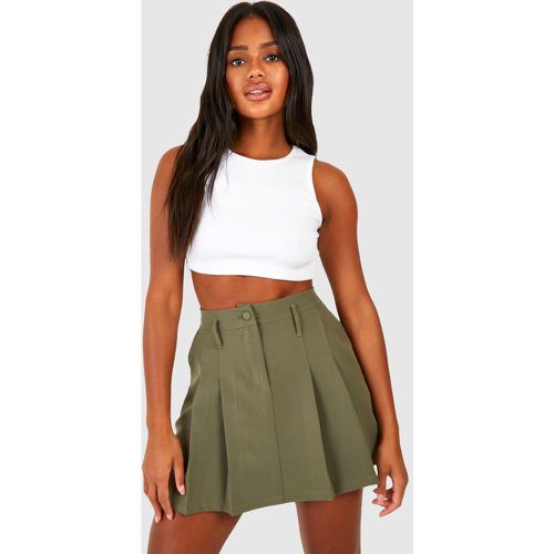 Minifalda Plisada, Verde - boohoo - Modalova