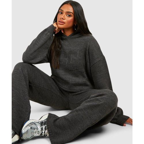 Set felpa oversize Dsgn con cappuccio & pantaloni a gamba ampia - boohoo - Modalova