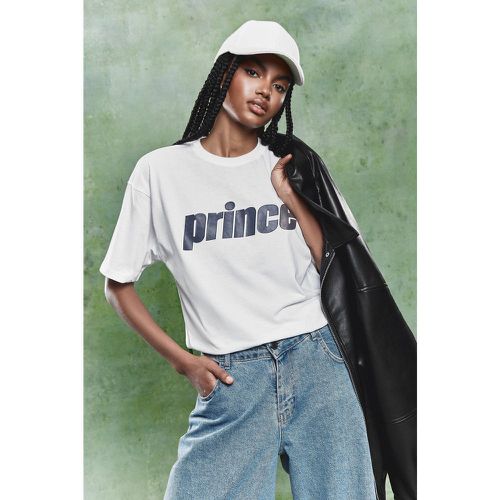 T-shirt oversize con stampa Prince - boohoo - Modalova