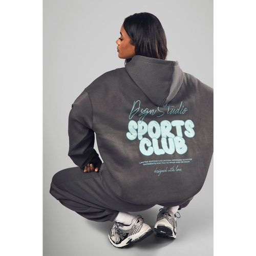 Sudadera Oversize Con Capucha Y Eslogan Dsgn Studio Sports - boohoo - Modalova