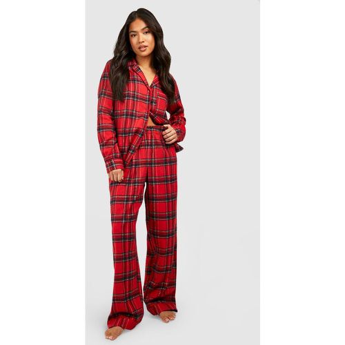 Pijama Petite De Cuadros Escoceses - boohoo - Modalova