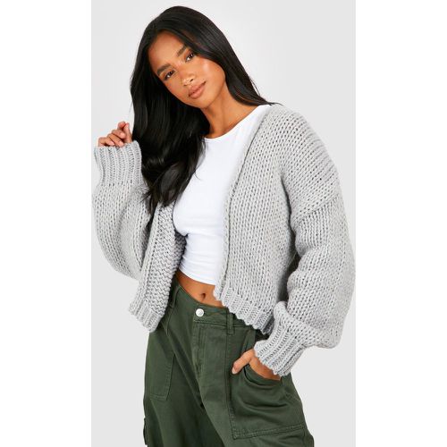 Cardigan Petite in maglia spessa - boohoo - Modalova