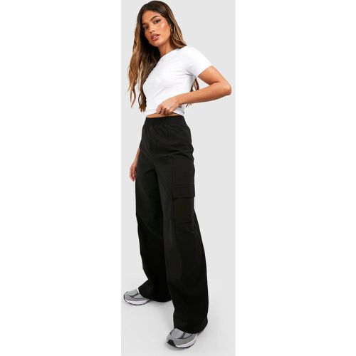 Pantalón Cargo Elástico De Tiro Alto - boohoo - Modalova