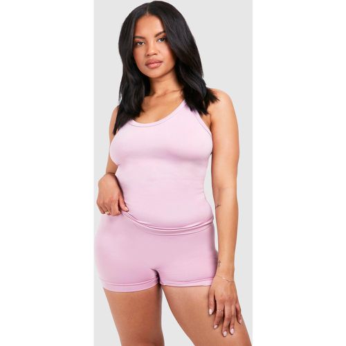 Top Plus Size super morbido Premium senza cuciture con spalline sul retro - boohoo - Modalova