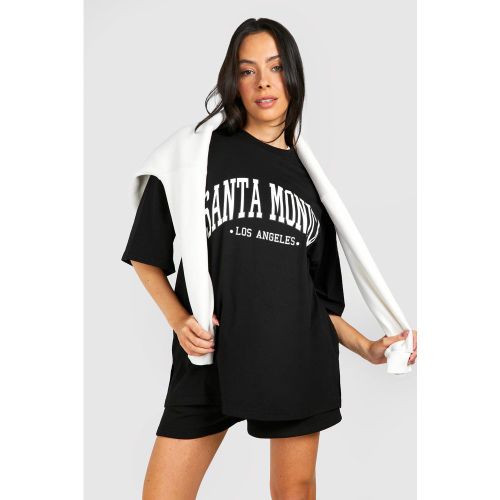 Camiseta Premamá Oversize Con Estampado De Santa Monica - boohoo - Modalova