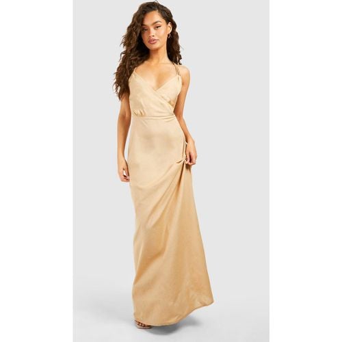 Vestito maxi in lino con anello - boohoo - Modalova