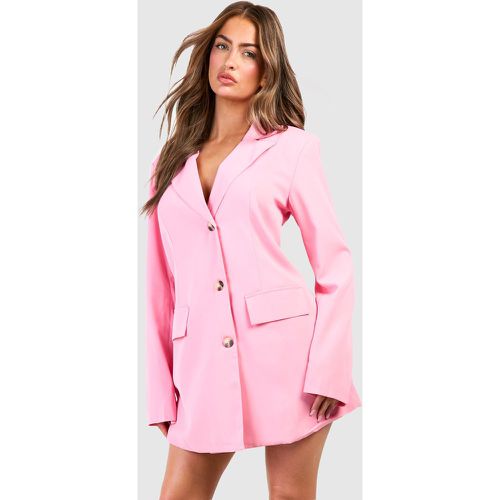 Boxy Blazer Dress, Pink - boohoo - Modalova