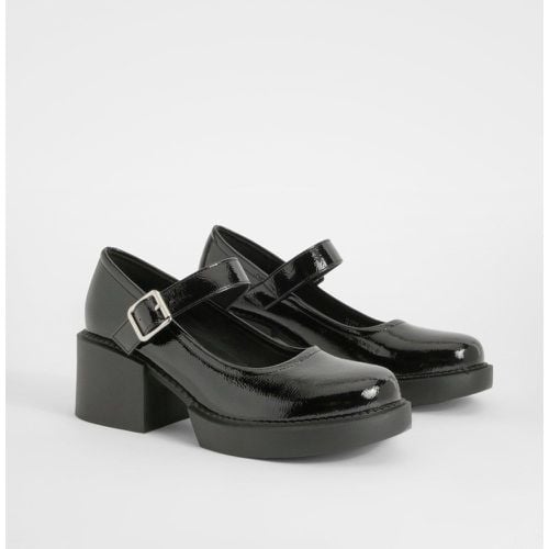 Scarpe Mary Jane con tacco e suola spessa - boohoo - Modalova