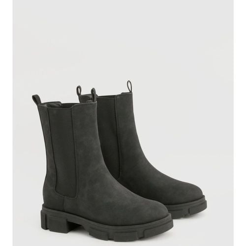 Botas Chelsea De Holgura Ancha Y Caña Alta Con Panel - boohoo - Modalova