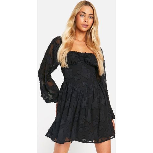 Vestido Mini De Manga Larga Estilo Corsé - boohoo - Modalova