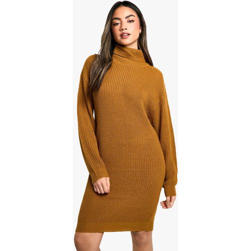 Vestido Jersey Básico De Cuello Vuelto - boohoo - Modalova