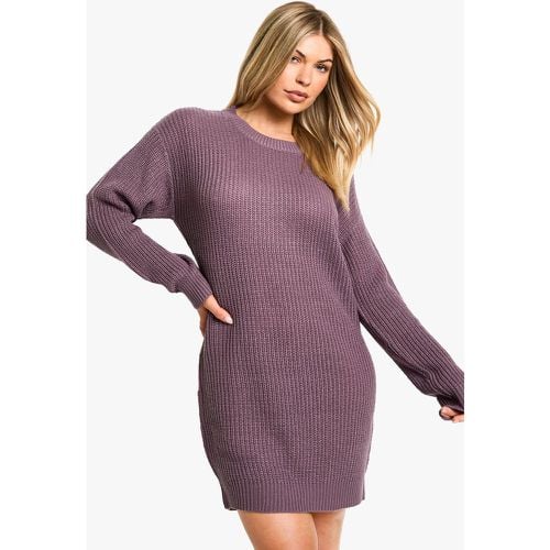 Vestido Jersey Básico Con Cuello De Caja - boohoo - Modalova