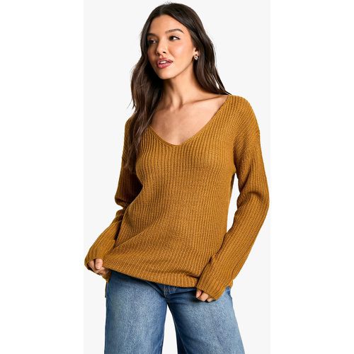 Maglione Basic con scollo a V - boohoo - Modalova