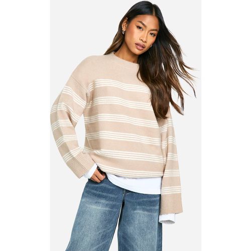 Maglione oversize a righe sottili - boohoo - Modalova