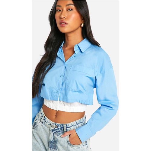 Camicia corta stile Boxer a contrasto con fascia in vita - boohoo - Modalova