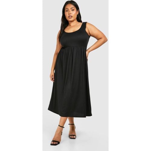 Vestito Skater midi Plus Size super morbido con scollo rotondo - boohoo - Modalova