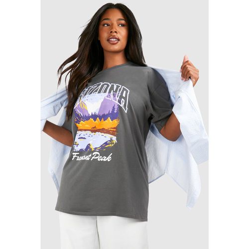 Plus Arizona Peak Printed T-Shirt - boohoo - Modalova