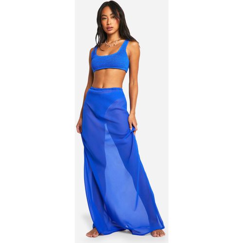 Falda Maxi Para La Playa, Azul - boohoo - Modalova