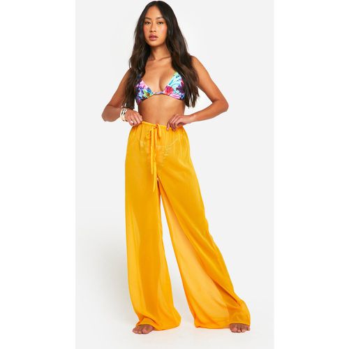 Pantalón Para La Playa Con Atadura Y Cordón Elástico - boohoo - Modalova