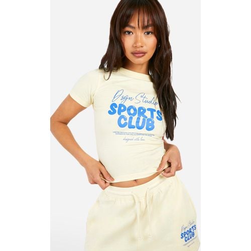 T-shirt per neonato con slogan Dsgn Studio Sports Club - boohoo - Modalova