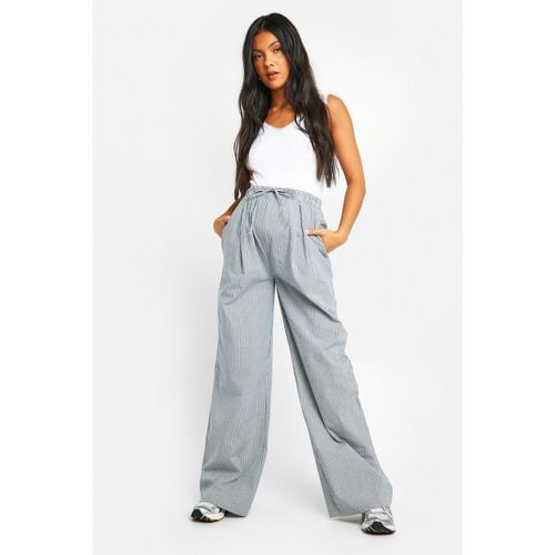 Pantalón Premamá Con Cintura Elástica Y Rayas - boohoo - Modalova