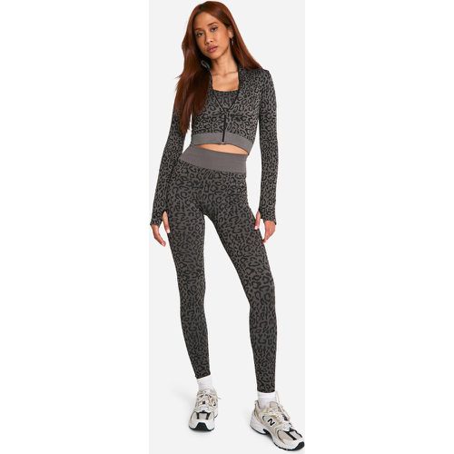 Legging leopardati senza cuciture - boohoo - Modalova