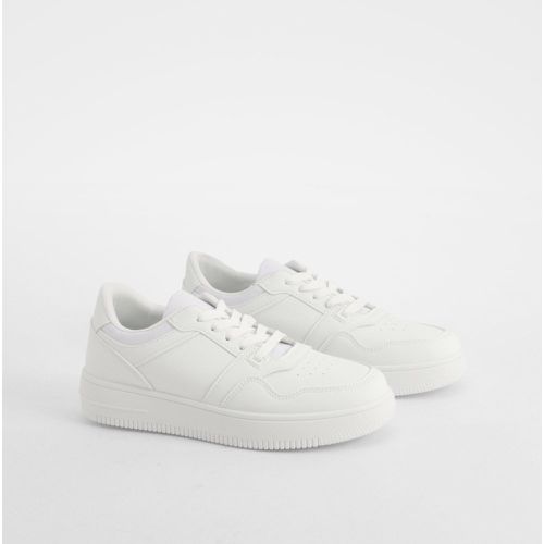 Chunky Pannelled Trainers, Blanco - boohoo - Modalova