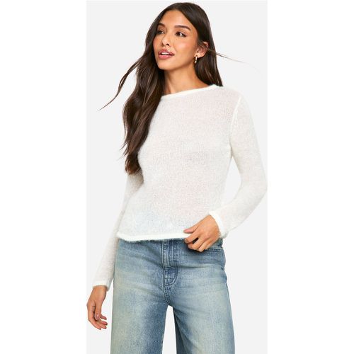 Maglione in maglia morbida, Bianco - boohoo - Modalova