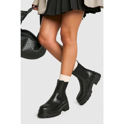 Botas Chelsea Gruesas Con Panel - boohoo - Modalova