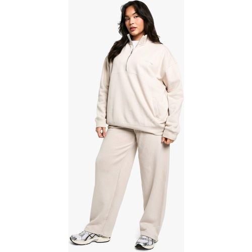 Pantalón Deportivo Plus De Pernera Recta Con Bordado Dsgn Studio - boohoo - Modalova