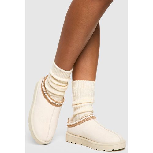 Sandali Mules comodi con ricami - boohoo - Modalova