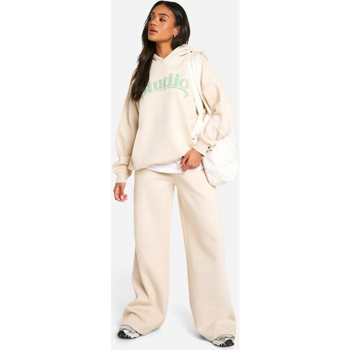 Felpa oversize con slogan Dsgn Studio e cappuccio - boohoo - Modalova