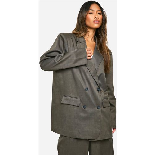 Blazer lungo oversize extra comodo in mélange - boohoo - Modalova